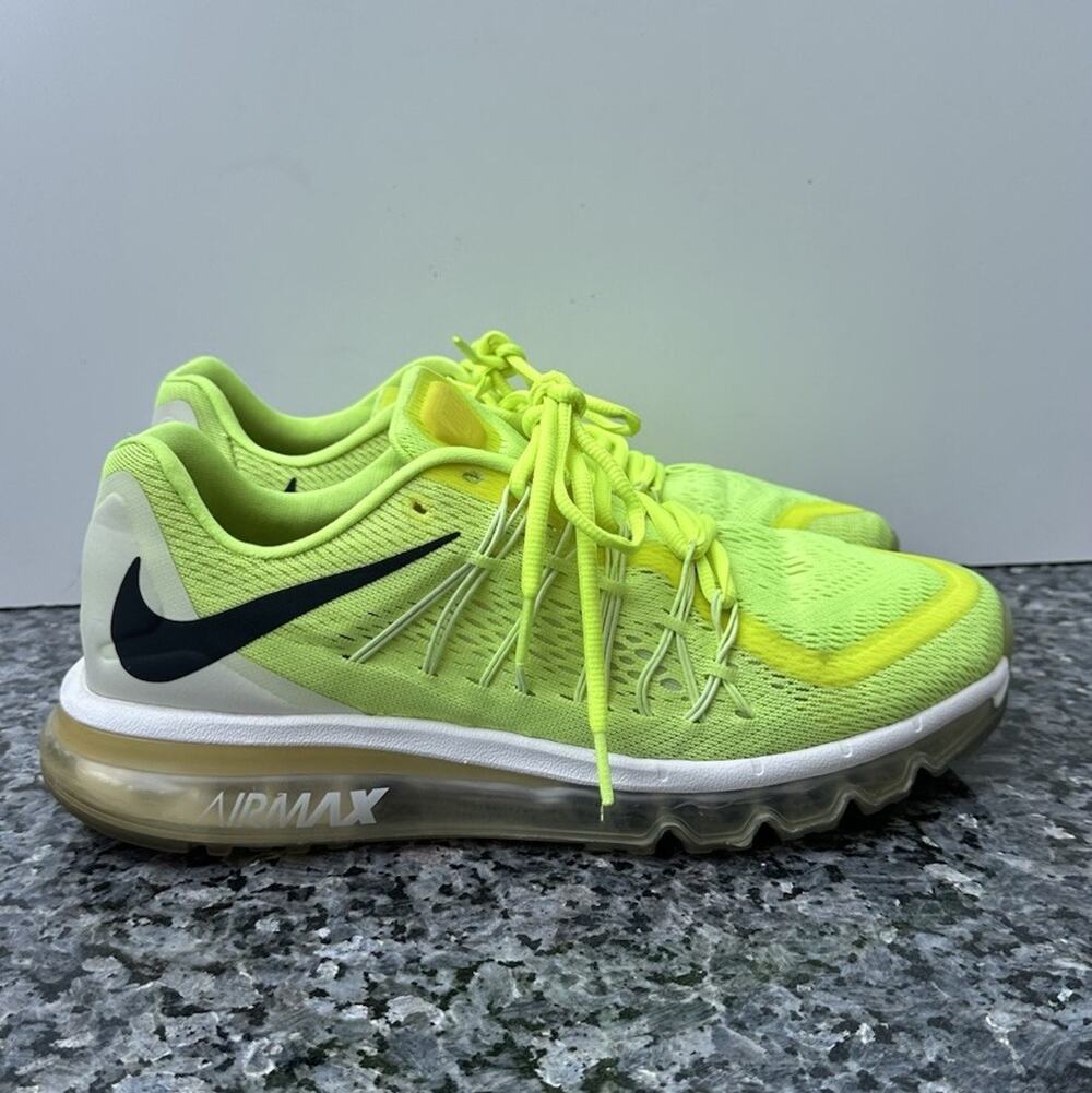 Nike Air Max 2015 Volt Neon Yellow Shoes Men’s Size 10.5